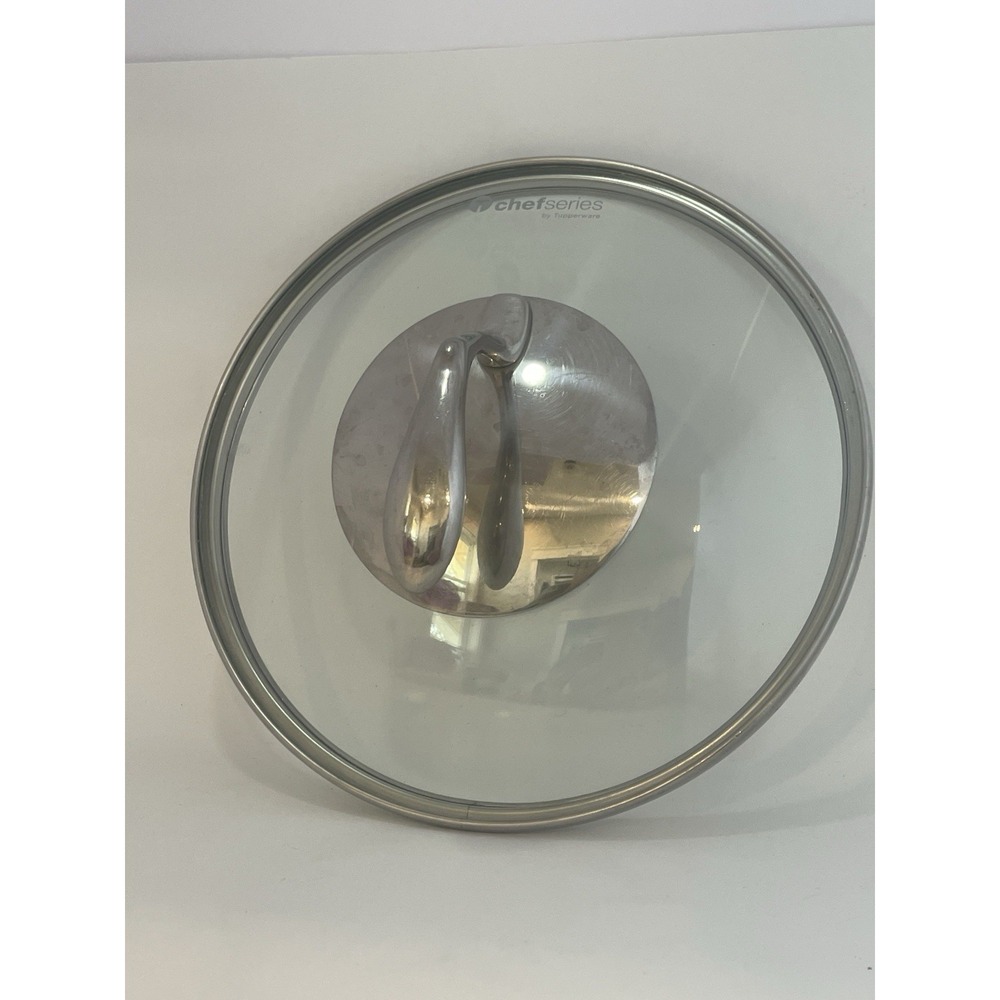 Chef Series by‎ Tupperware Stainless Steel and Glass Replacement Lid 8.5" outer